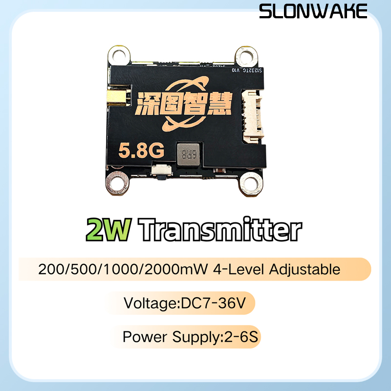 SLONWAKE 5.8G 56CH 2W zender V - Fpv Drone Vtx recensie en prijs