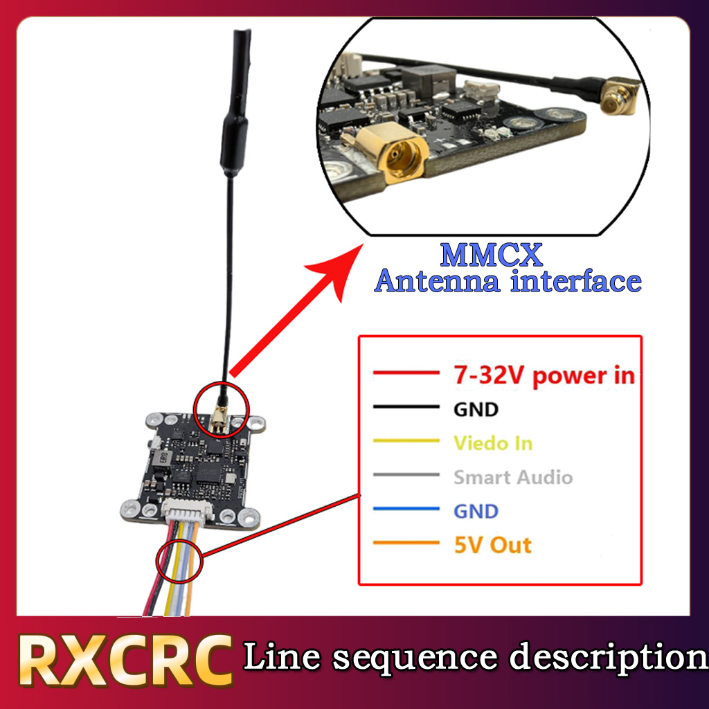 RXCRC 5.8G Module 48CH 1.6W VT - Fpv Drone Receiver recensie en prijs