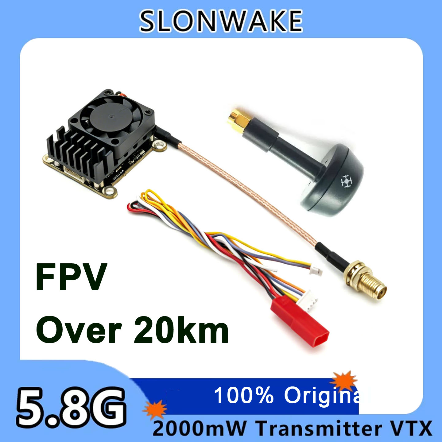Nieuwe upgrade 5.8Ghz 2W verst - Fpv Drone Receiver recensie en prijs