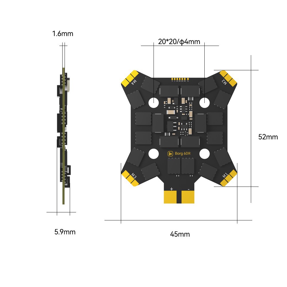 iFlight Borg Mini H7 (ICM42688 - Fpv Drone Flight Controller recensie en prijs